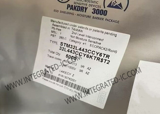 STM32L443CCY6 মাইক্রোকন্ট্রোলার এমসিইউ এমবেডেড এমসিইউ 80MHz 32-বিট সিঙ্গল-কোর এমসিইউ WLCSP49