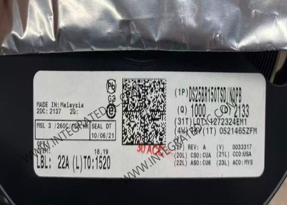 DS25BR150TSD ইন্টিগ্রেটেড সার্কিট চিপ একক চ্যানেল 3.125Gbps LVDS বাফার WSON-8