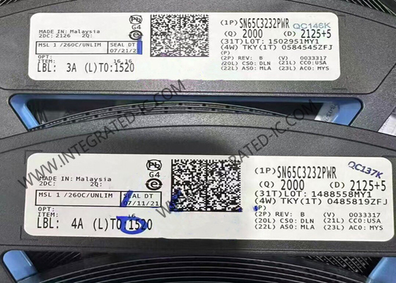 SN65C3232PWR ইন্টিগ্রেটেড সার্কিট চিপ RS-232 ট্রান্সসিভার RS-232 লাইন ড্রাইভার এবং রিসিভার