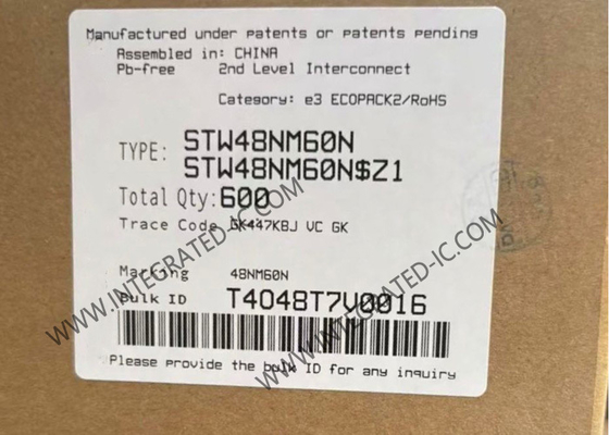 STW48NM60N ইন্টিগ্রেটেড সার্কিট চিপ 600V MDmesh II N-চ্যানেল পাওয়ার MOSFET ট্রানজিস্টর