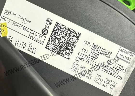 TMP411BDGKR সেন্সর আইসি রিমোট এবং লোকাল তাপমাত্রা সেন্সর, এন-ফ্যাক্টর এবং সিরিজ প্রতিরোধ সংশোধন সহ