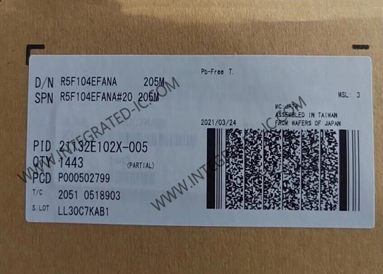 R5F104EFANA মাইক্রোকন্ট্রোলার MCU কম পাওয়ার 16-বিট 32MHz RL78/G14 মাইক্রোকন্ট্রোলার 40-HWQFN