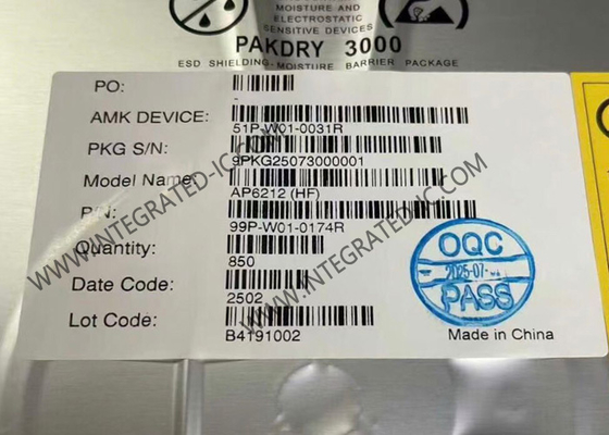 AP6212 BT IC অত্যন্ত সমন্বিত সিঙ্গেল ব্যান্ড ওয়াইফাই 11b/g/n এবং BT 5.4 মডিউল QFN-44
