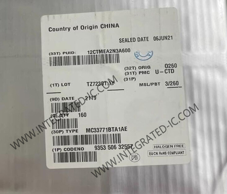 MC33771BTA1AE ইন্টিগ্রেটেড সার্কিট চিপ ১৪-চ্যানেল লি-আয়ন ব্যাটারি সেল কন্ট্রোলার আইসি