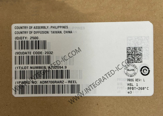 ADM706RARZ ইন্টিগ্রেটেড সার্কিট চিপ মাইক্রোপ্রসেসর সুপারভাইজরি সার্কিট ৩V ভোল্টেজ মনিটর