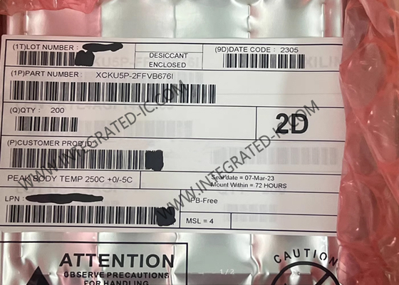 ফিল্ড প্রোগ্রামযোগ্য গেট অ্যারে XCKU5P-2FFVB676I FPGA প্রোগ্রামযোগ্য লজিক আইসি FBGA-676