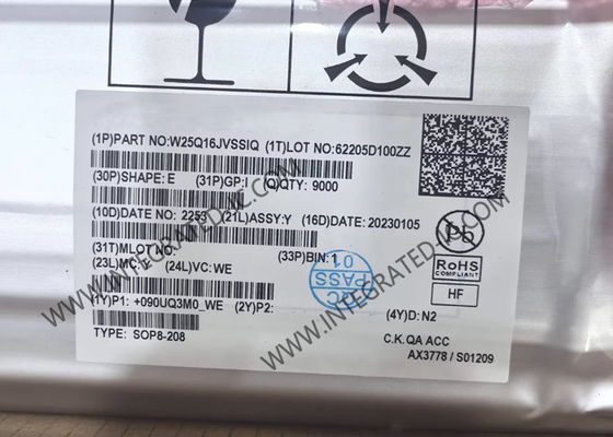 W25Q16JVSSIQ মেমরি আইসি চিপ 3V 16Mbit সিরিয়াল ফ্ল্যাশ মেমরি ডুয়াল/ক্যাড এসপিআই সহ