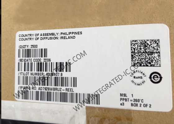 ইন্টিগ্রেটেড সার্কিট চিপ AD7928WBRUZ 12 বিট এনালগ থেকে ডিজিটাল কনভার্টার 8 ইনপুট 20-TSSOP