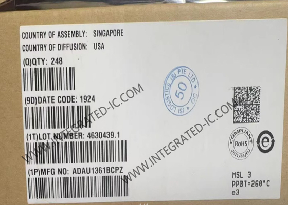 ADAU1361BCPZ ইন্টিগ্রেটেড সার্কিট চিপ স্টেরিও লো পাওয়ার ৯৬ kHz ২৪-বিট অডিও কোডেক ইন্টিগ্রেটেড PLL সহ