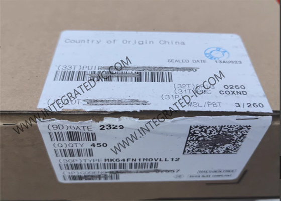 MK64FN1M0VLL12মাইক্রোকন্ট্রোলার MCU একক কোর 120MHz মাইক্রোকন্ট্রোলার আইসি LQFP100