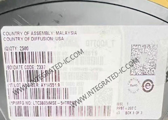 LTC3805IMSE-5 ইন্টিগ্রেটেড সার্কিট চিপ অ্যাডজাস্টেবল ফ্রিকোয়েন্সি কারেন্ট মোড ফ্লাইব্যাক/বুস্ট/এসইপিসি ডিসি/ডিসি কন্ট্রোলার