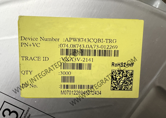 APW8743CQBI-TRG ইন্টিগ্রেটেড সার্কিট চিপ উচ্চ ভোল্টেজ ডুয়াল চ্যানেল সুইচিং কনভার্টার