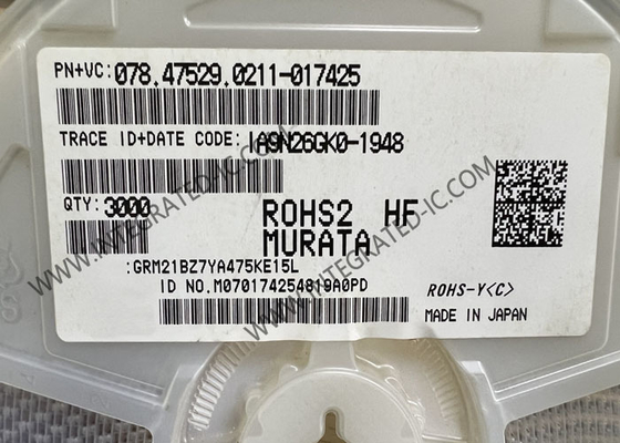 GRM21BZ7YA475KE15L ইন্টিগ্রেটেড সার্কিট চিপ 4.7µF চিপ মাল্টিলেয়ার সিরামিক ক্যাপাসিটর