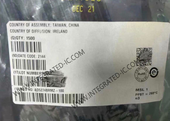 AD5274BRMZ-100 ইন্টিগ্রেটেড সার্কিট চিপ ডিজিটাল পটেনশিওমিটার 256-অবস্থান DigiPOT