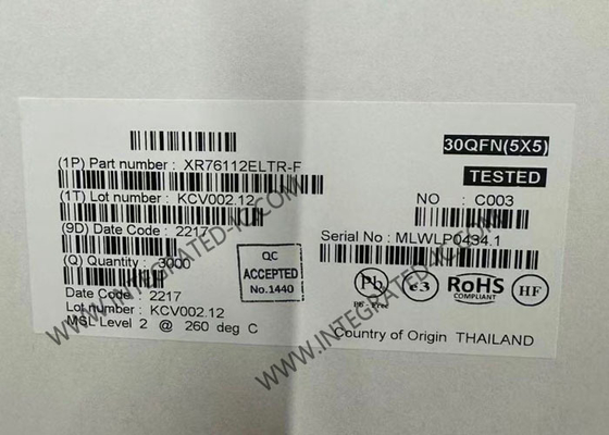 XR76112ELTR ইন্টিগ্রেটেড সার্কিট চিপ 12A সিঙ্ক্রোনিক স্টেপ ডাউন সিওটি নিয়ন্ত্রক