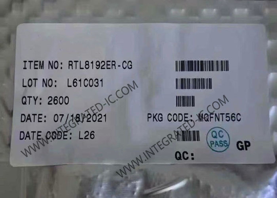 RTL8192ER ইথারনেট আইসি 802.11bgn PCIe নেটওয়ার্ক ইন্টারফেস কন্ট্রোলার QFN56