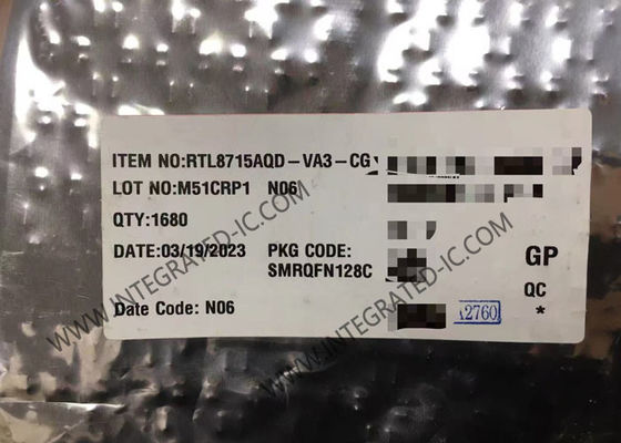 RTL8715AQD-VA3-CG ওয়্যারলেস কমিউনিকেশন মডিউল ওয়াই-ফাই আইপি ক্যামেরা SoC ওয়্যারলেস নেটওয়ার্ক ক্যামেরা SoC
