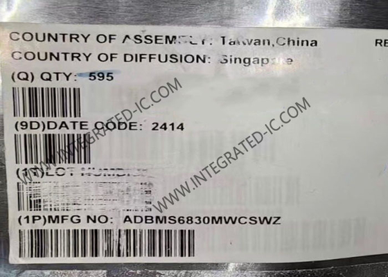 ইন্টিগ্রেটেড সার্কিট চিপ ADBMS6830MWCSWZ 16-চ্যানেল মাল্টিসেল ব্যাটারি মনিটর