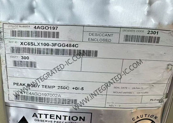 ফিল্ড প্রোগ্রামযোগ্য গেট অ্যারে XC6SLX100-3FGG484C স্পার্টান-6 LX FPGA IC FBGA484