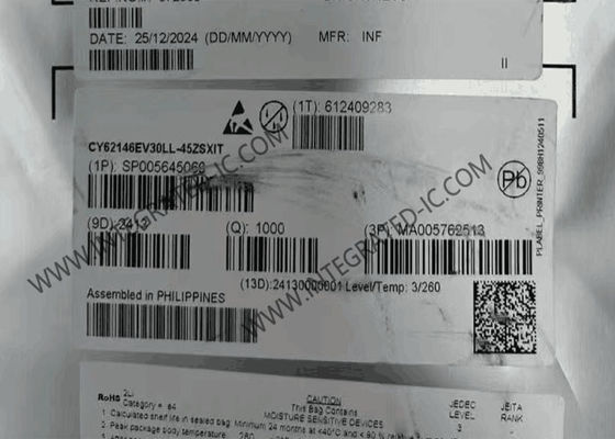 CY62146EV30LL-45ZSXIT মেমরি আইসি চিপ ৪এমবিট MOBL অ্যাসিঙ্ক্রোনাস SRAM মেমরি আইসি PG-TSOP-44