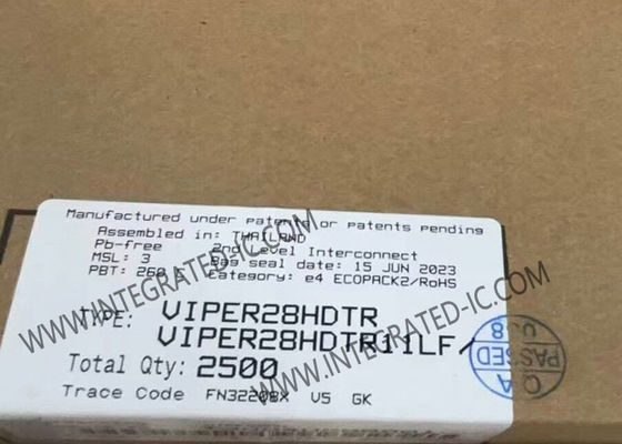 VIPER28HDTR ইন্টিগ্রেটেড সার্কিট চিপ উচ্চ ভোল্টেজ কনভার্টার, যার আউটপুট 800V, পাওয়ার 20W এবং সুইচিং ফ্রিকোয়েন্সি 115kHz