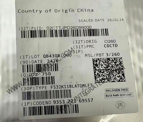 FS32K118LAT0MLFT মাইক্রোকন্ট্রোলার MCU একক কোর ARM Cortex®-M0+ S32K মাইক্রোকন্ট্রোলার