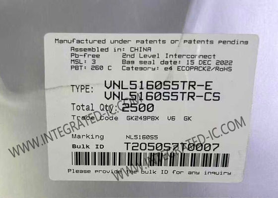 VNL5160S5TR ইন্টিগ্রেটেড সার্কিট চিপ N-চ্যানেল 3.5A লো-সাইড ড্রাইভার 36V সর্বোচ্চ সম্পূর্ণ সুরক্ষিত