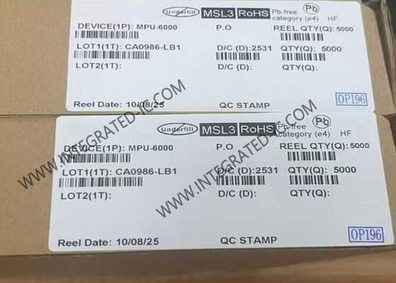 MPU-6000 সেন্সর IC ৬-অক্ষ MEMS মোশনট্র্যাকিং ডিভাইস, QFN24 প্যাকেজে ৩-অক্ষ জাইরোস্কোপ সহ