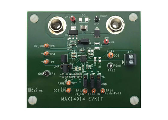 MAX14914EVKIT এম্বেডেড সলিউশনস হাই সাইড ড্রাইভার পাওয়ার ম্যানেজমেন্ট মূল্যায়ন বোর্ড
