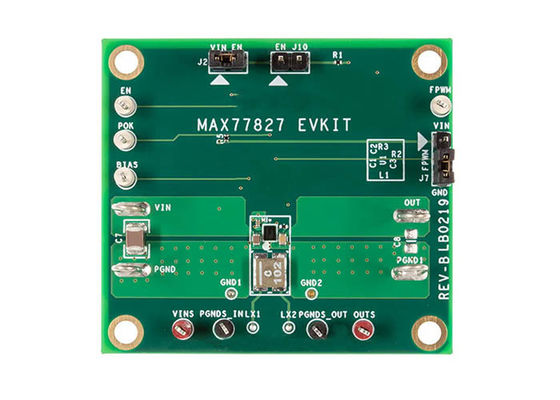MAX77827EVKIT এম্বেডেড সলিউশনস ১.৬এ ১.৮V থেকে ৫.৫V বাক-বুস্ট কনভার্টার মূল্যায়ন বোর্ড