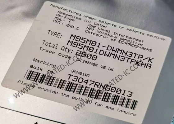 M95M01-DWMN3TP/K মেমরি আইসি চিপ ১এমবিট ইইপিআরওএম মেমরি আইসি উচ্চ গতির ক্লক সহ