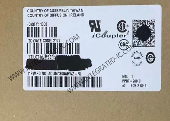 ADUM1300ARWZ ইন্টিগ্রেটেড সার্কিট চিপ ডিজিটাল আইসোলেটর 2500Vrms আইসোলেশন ট্রিপল চ্যানেল এবং 1 এমবি / সেকেন্ড ডেটা রেট SOIC16 প্যাকেজে