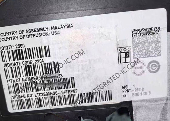 LTC3803HS6-5 ইন্টিগ্রেটেড সার্কিট চিপ ফ্লাইব্যাক কন্ট্রোলার, 200kHz ফ্রিকোয়েন্সি, 4V থেকে 8.1V সরবরাহ ভোল্টেজ এবং -40°C থেকে 150°C অপারেটিং তাপমাত্রা