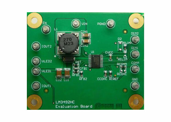 LM3492HCEVM এম্বেডেড সলিউশনস উচ্চ বৈসাদৃশ্যপূর্ণ ডিমযোগ্য LED ড্রাইভার মূল্যায়ন মডিউল