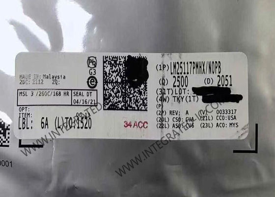 LM25117PMHX ইন্টিগ্রেটেড সার্কিট চিপ সিঙ্ক্রোনাস বাক কন্ট্রোলার, বিস্তৃত ইনপুট রেঞ্জ, শক্তিশালী ৩.৩ A পিক গেট ড্রাইভ এবং সুনির্দিষ্ট ১.৫% ভোল্টেজ রেফারেন্স সহ