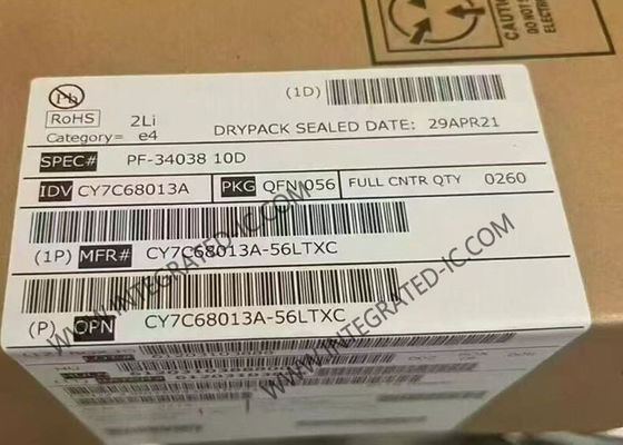 CY7C68013A-56LTXC মাইক্রোকন্ট্রোলার MCU, যাতে রয়েছে উচ্চ গতির USB 2.0 8051 মাইক্রোপ্রসেসর এবং 480 Mb/s ডেটা রেট