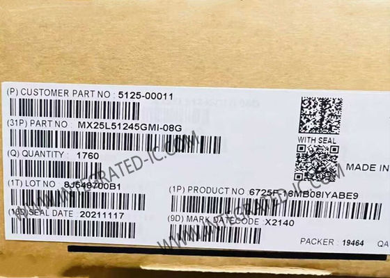 MX25L51245GMI-08G 166MHz 512Mbit NOR Flash Memory IC with 2.7V ~ 3.6V Supply Voltage in SOP-16 Package