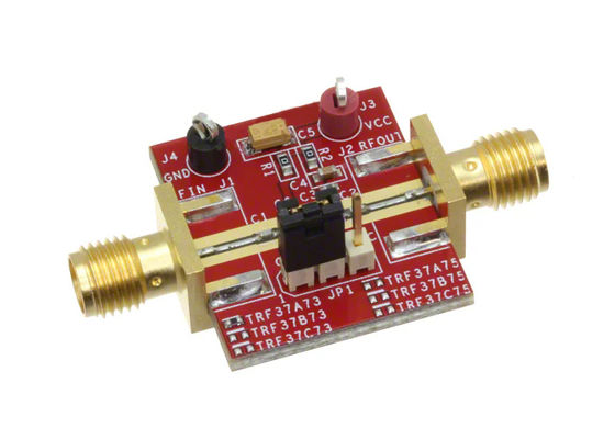 TRF37A73EVM এম্বেডেড সলিউশনস ১ মেগাহার্টজ থেকে ৬ গিগাহার্টজ আরএফ এমপ্লিফায়ার মূল্যায়ন বোর্ড