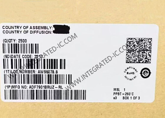 ADF7901BRUZ উচ্চ কর্মক্ষমতা সম্পন্ন ISM ব্যান্ড OOK/FSK ট্রান্সমিটার IC, যার ফ্রিকোয়েন্সি 369.5 MHz থেকে 395.9 MHz এবং ডেটা রেট 50 kbps