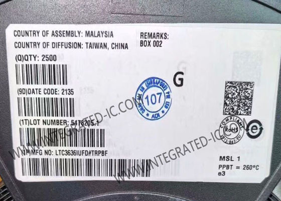 LTC3636IUFD Integrated Circuit Chip Dual Channel 6A 20V Monolithic Synchronous Step-Down Regulator