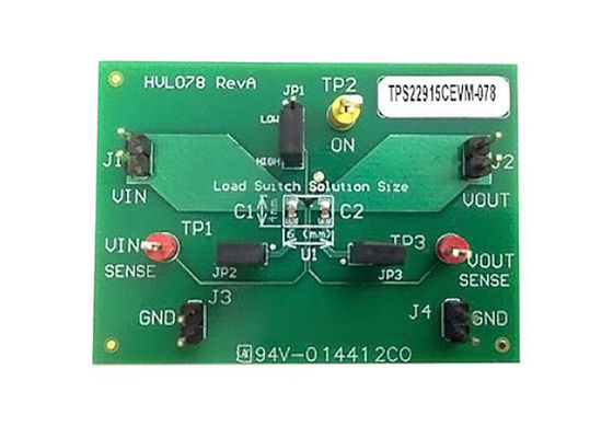 TPS22915CEVM-078 এম্বেডেড সলিউশনস ২এ সিঙ্গেল চ্যানেল লোড সুইচ মূল্যায়ন মডিউল
