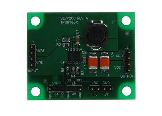 TPS61030EVM-208 এমবেডেড সলিউশন 5V 1A ডিসি/ডিসি স্টেপ আপ কনভার্টার Evaluation Board