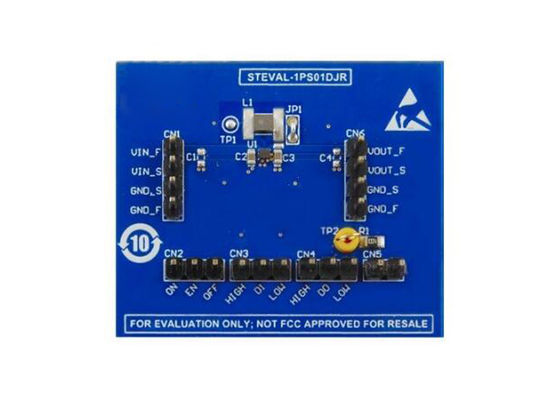 STEVAL-1PS01DJR এমবেডেড সলিউশন ST1PS01DJR সিঙ্ক্রোন স্টেপ ডাউন কনভার্টার মূল্যায়ন বোর্ড