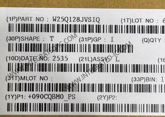 W25Q128JVSIQ Memory IC Chip 128M-Bit Serial Flash Memory with 3V Dual/Quad SPI and 133 MHz Clock Frequency