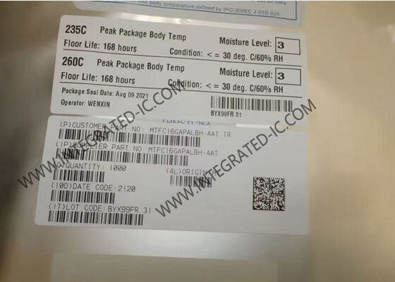 MTFC16GAPALBH-AAT মেমরি আইসি চিপ 16GB eMMC 5.1 মেমরি আইসি TFBGA-153 প্যাকেজ