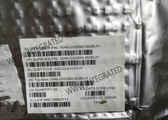 IS46LQ32256A-062BLA1 8Gbit 1.6GHz 256M x 32 LPDDR4 SDRAM Memory IC Chip TFBGA200 Automotive Grade