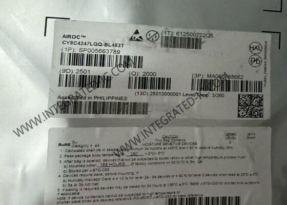 CY8C4247LQQ-BL483T 48MHz PSoC 4 মাইক্রোকন্ট্রোলার MCU 128 কেবিট ফ্ল্যাশ এবং 36 আই / ও পিন AIROC BLE সহ