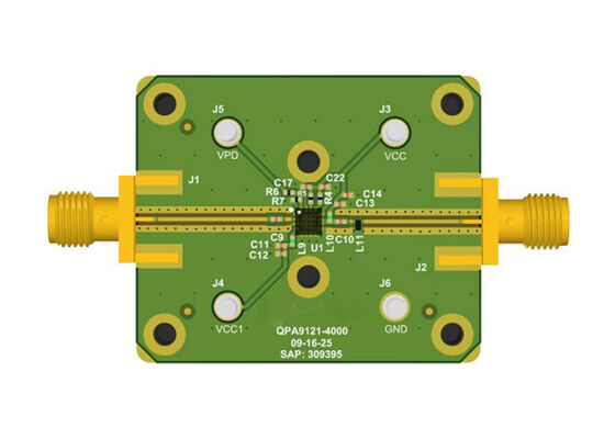 QPA9121EVB-01 এম্বেডেড সলিউশনস উচ্চ লাভ 0.5W ড্রাইভার এমপ্লিফায়ার মূল্যায়ন বোর্ড