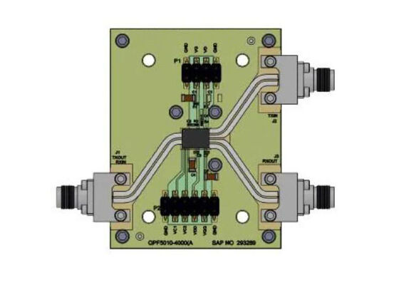 QPF5005EVB1 এম্বেডেড সলিউশনস QPF5005 X-ব্যান্ড ফ্রন্ট এন্ড মডিউল মূল্যায়ন বোর্ড