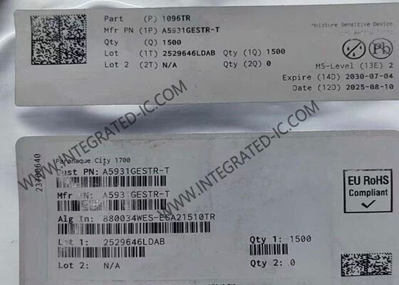 ইন্টিগ্রেটেড সার্কিট চিপ A5931GESTR-1-T 3A মাল্টিফেজ মোটর ড্রাইভার QFN24